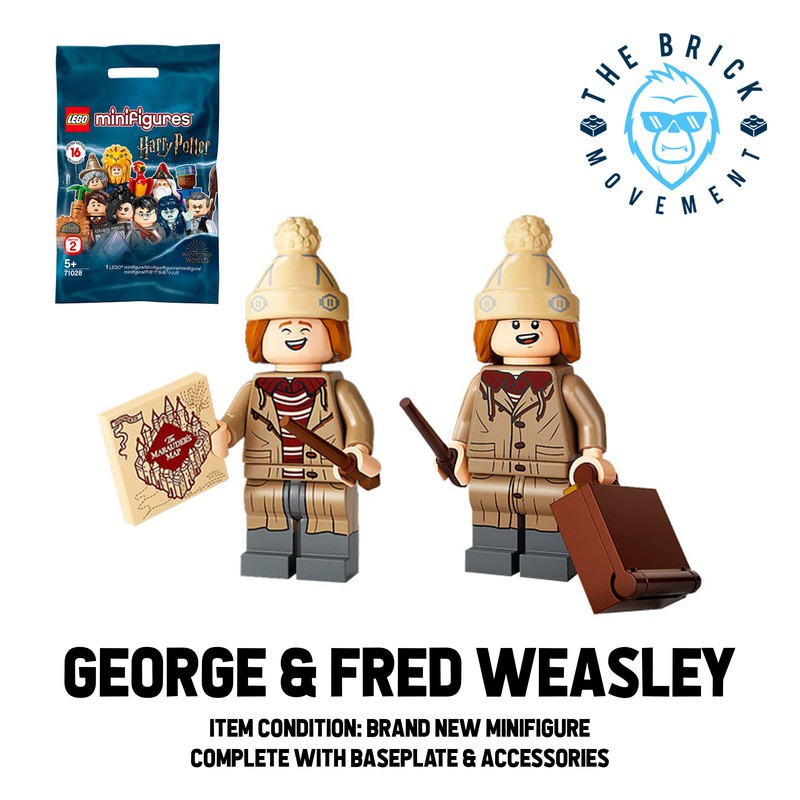 Fred and george discount weasley lego minifigures