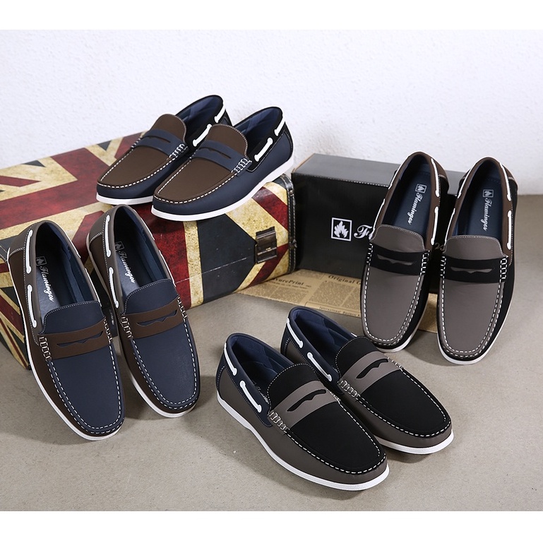 【Crystal】DRIVING CASUAL TWO COLOR MEN'S SHOES WP-607 | Shopee Philippines