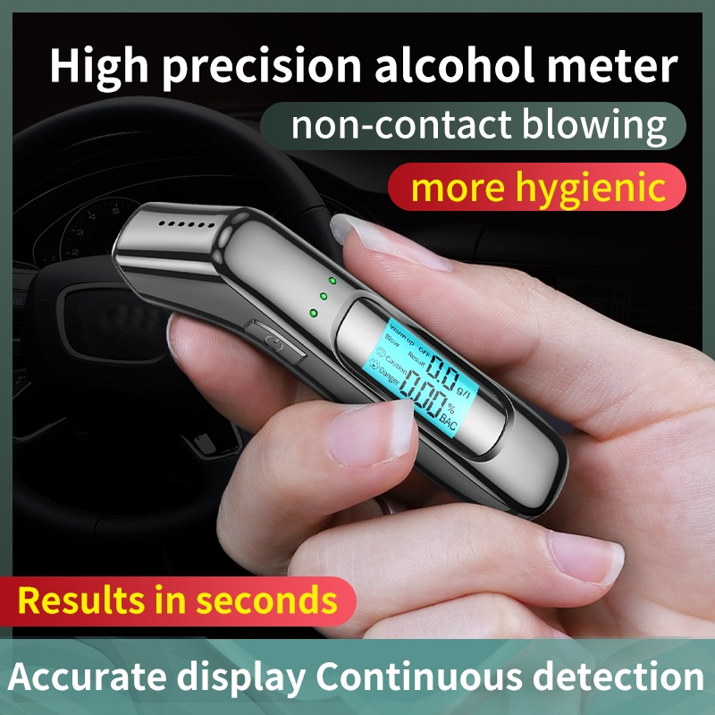 Alcohol Tester Professional Breathalyzer Digital Alcohol Breath Tester ...