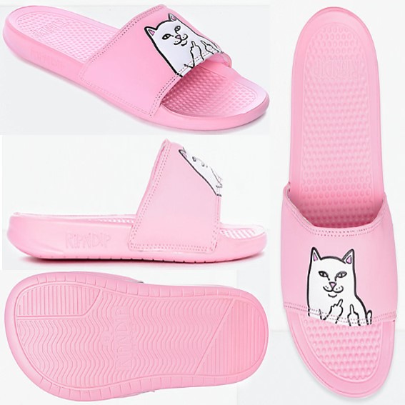 Ripndip lord nermal discount pink slide sandals