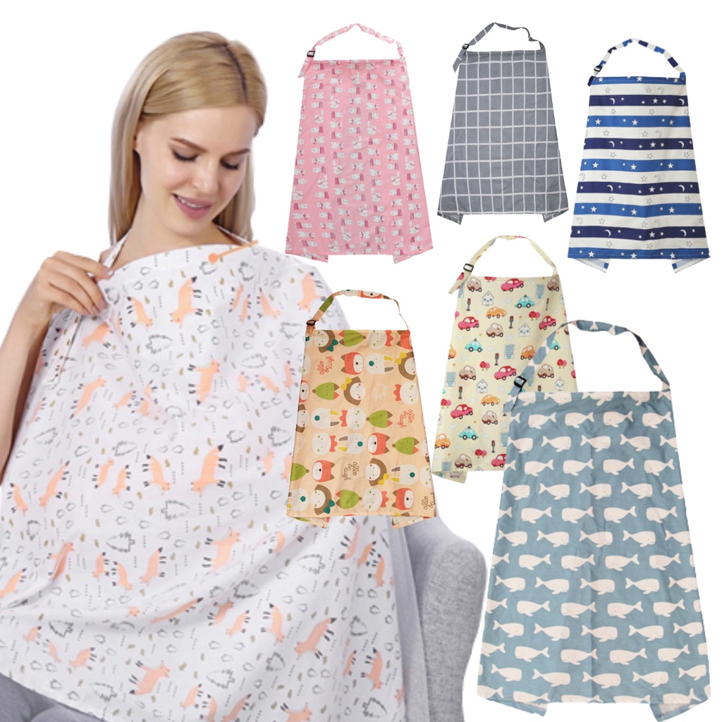 MnKC Breastfeeding Nursing Cover Breathable Baby Feeding Cotton Cover