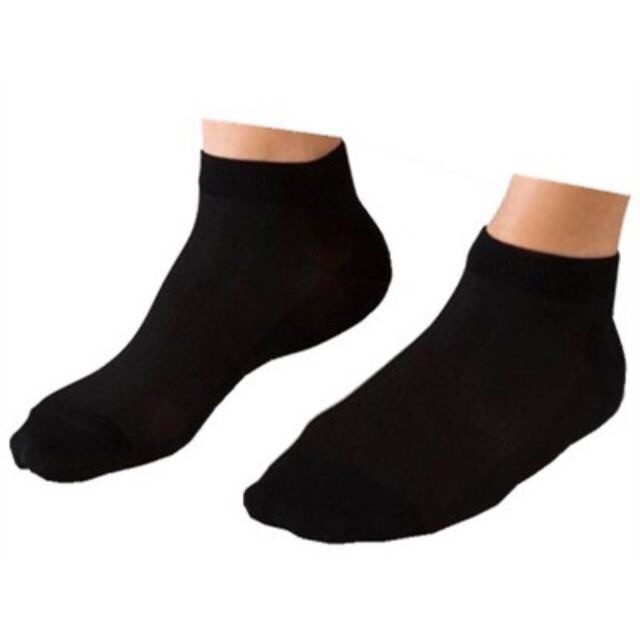 Socks Plain Black Makapal 12paris socks Plain black makapal | Shopee ...