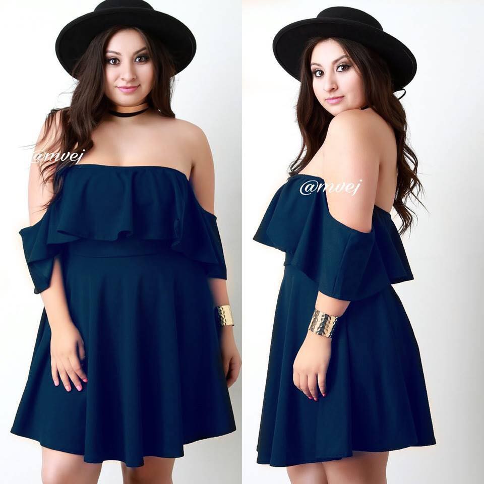 Off Shoulder Dress For Chubby