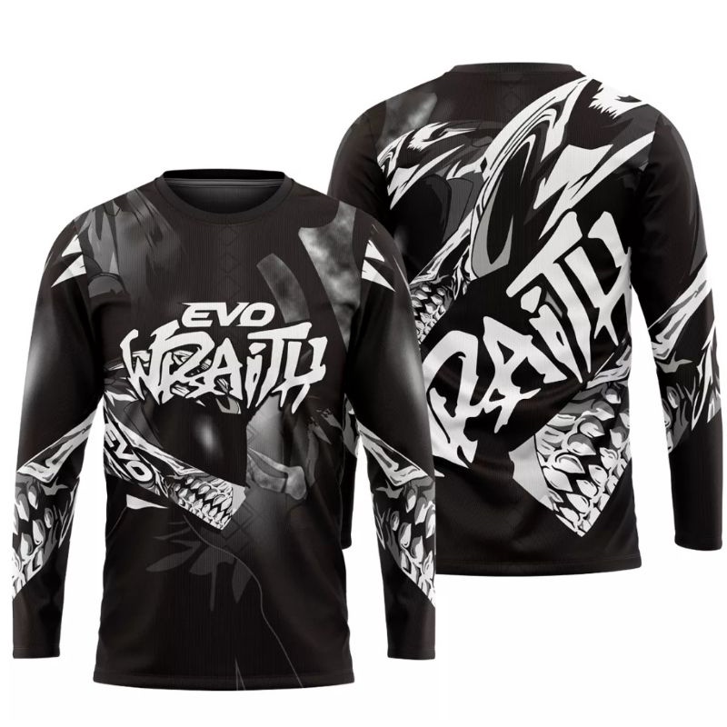 Motorcycle Jersey EVO Wraith Racing Jersey Long Sleeve Round Neck - Main Image