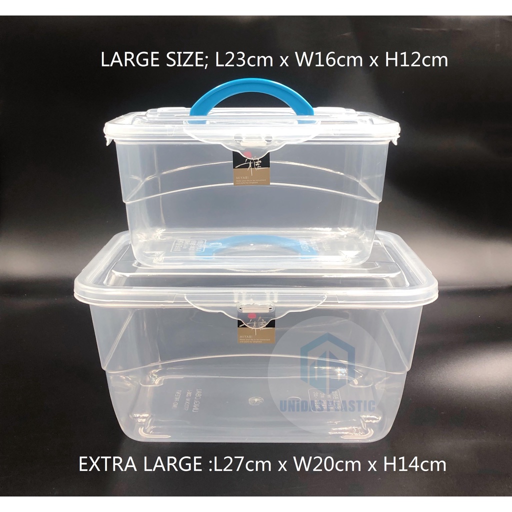 UNIDAS (PLASTIC SUPPLIER) 3pcs snap box / food container Portable ...