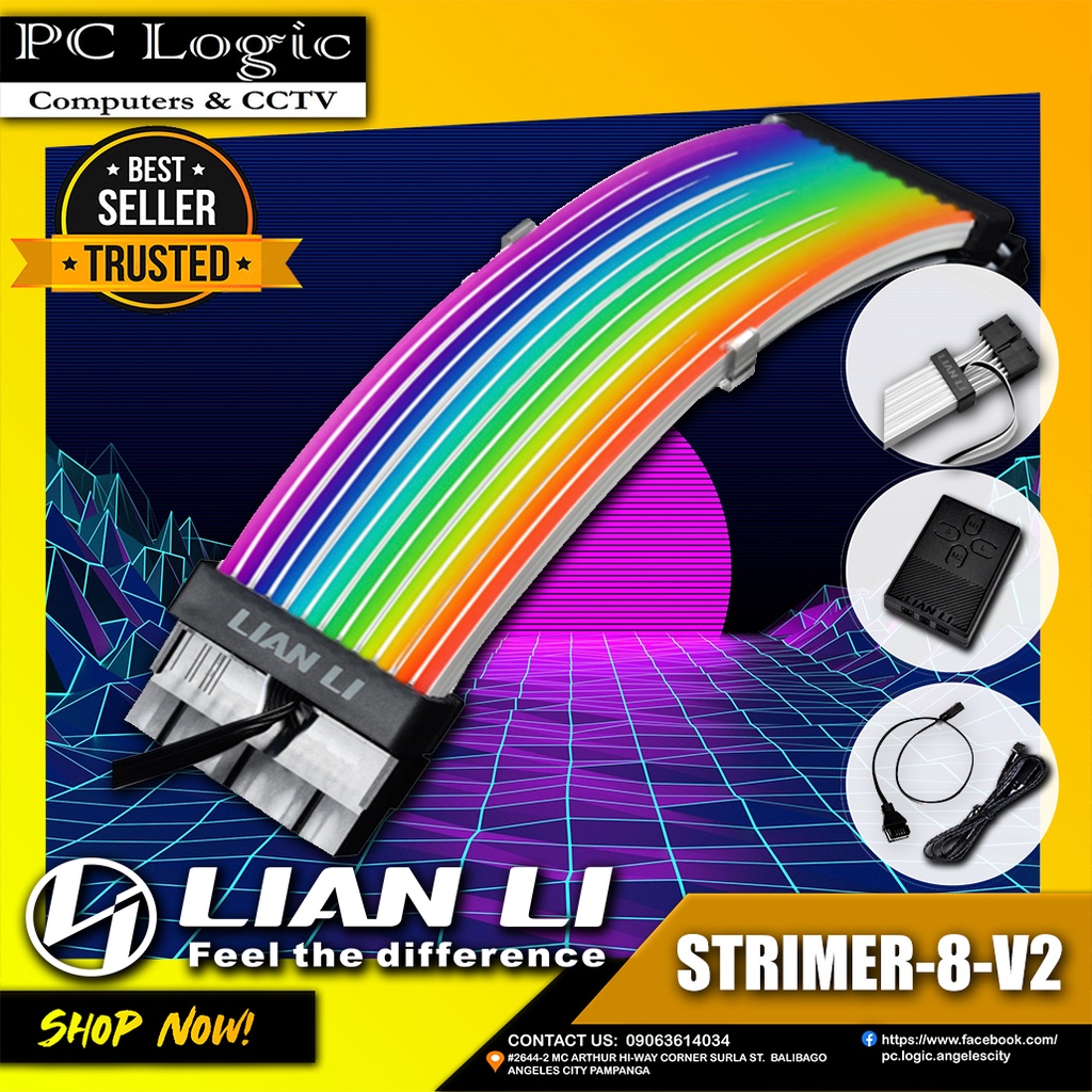 LIAN LI STRIMER-8-V2 PLUS 8 PINS 300MM RGB EXTENSION CABLE | Shopee ...