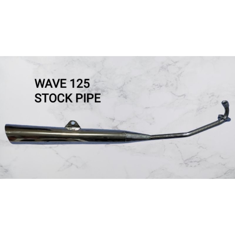 Honda Wave 125 - StockPipe - Stainless | Shopee Philippines
