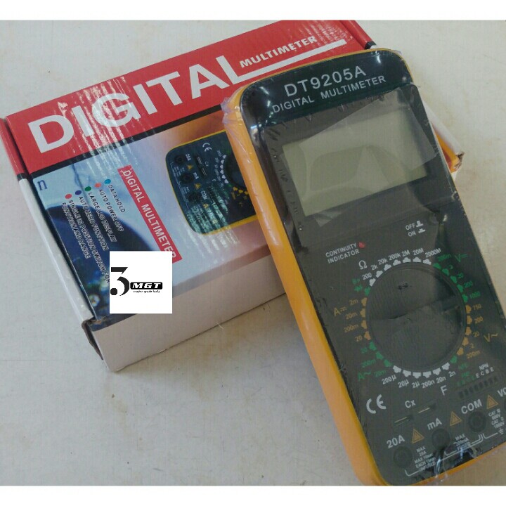 COD Digital Multimeter DT9205A HEAVY DUTY COMPLETE DIGITAL TESTER ...