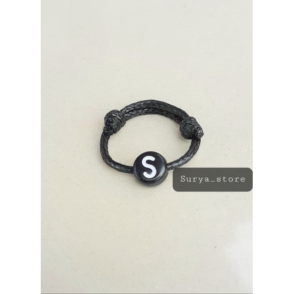 Korean rope initial ring | Shopee Philippines