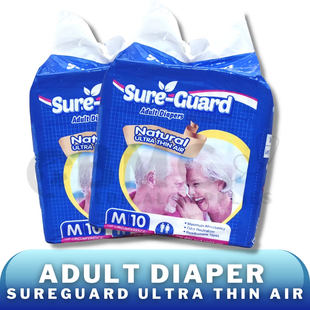 Adult Diaper | Sureguard (10pcs/pack) | Shopee Philippines