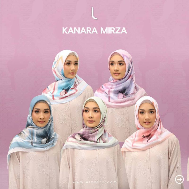 Hijab Quadrilateral Motif Elzatta Kanara Mirza | Shopee Philippines