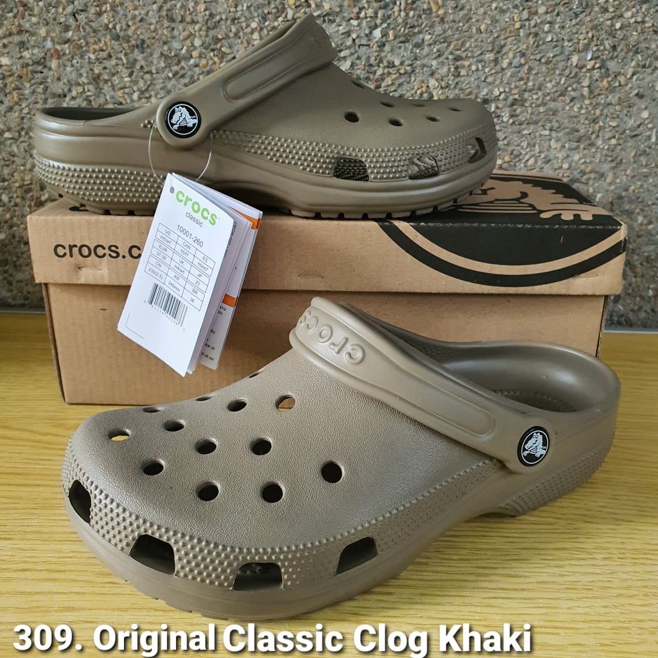 Mens khaki crocs on sale