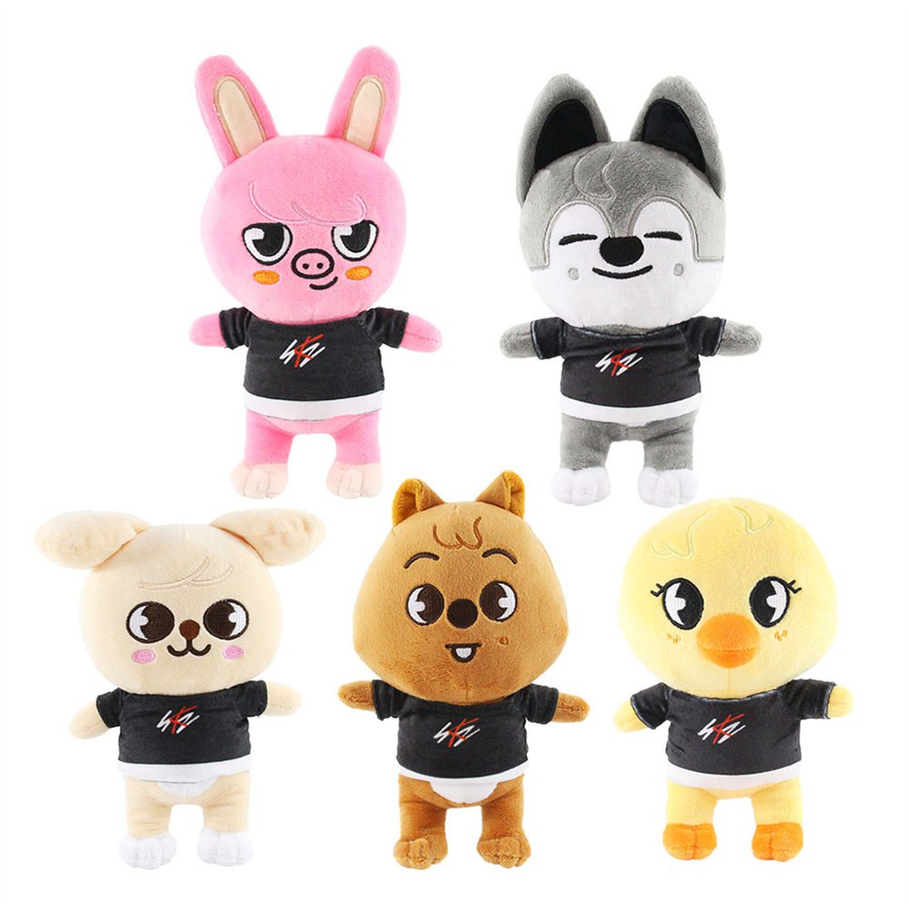 Cartoon Skzoo Plush Toy Stray Kids Stuffed Animal Bbokari Puppym Wolf ...