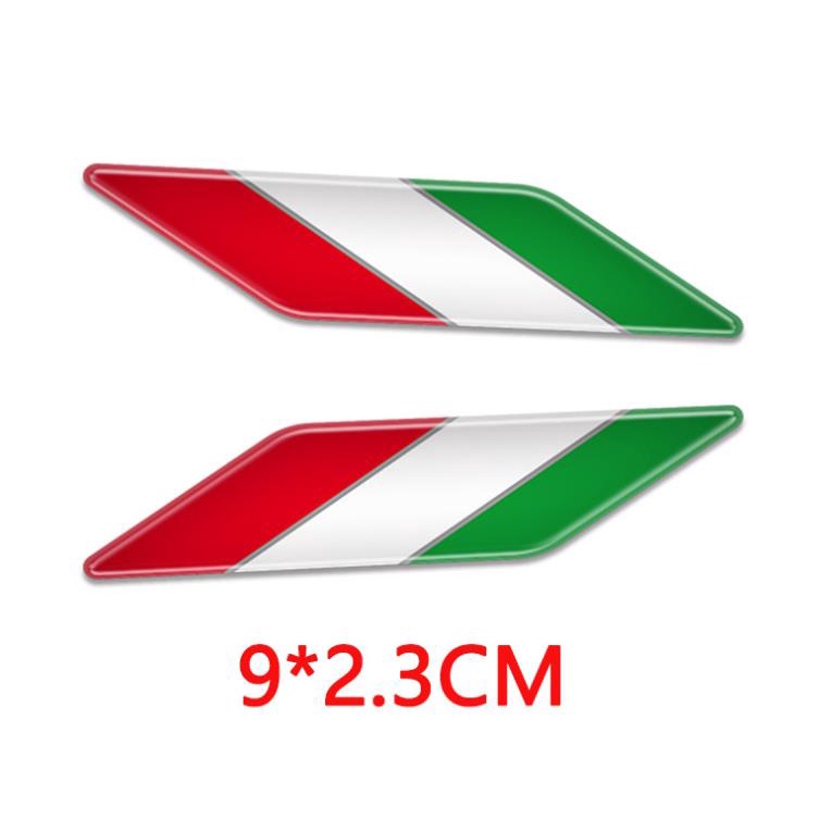 3D Motorcycle Sticker LIMITED EDICATION Italia Flag Decal Tank Tail ...