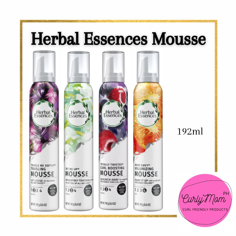 Herbal Essences Strong Hold Mousse, 6.8 oz ( CGM / Curly Girl Method