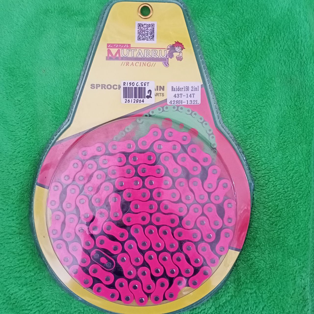 MUTARRU R150 428-132L 43T-14T PINK SPROCKET SET | Shopee Philippines