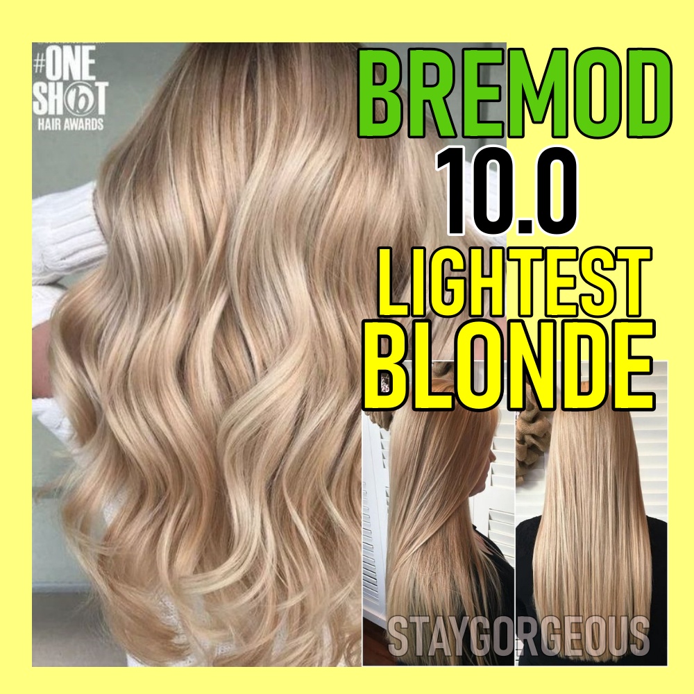 BREMOD 10.0 LIGHTEST BLONDE (SET) WITH OXIDIZING/DEVELOPING CREAM ...