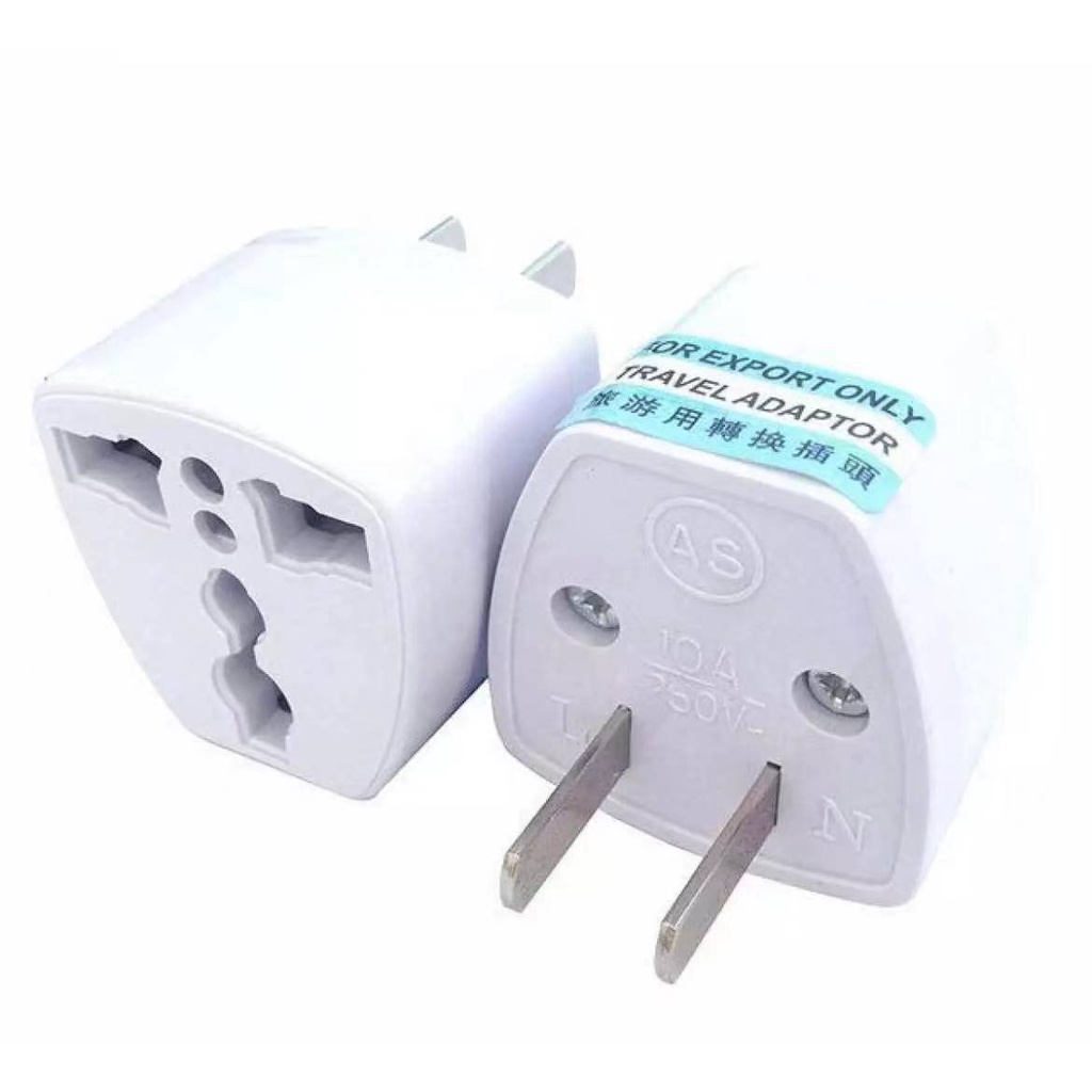(2 piece set) 250V 10A universal travel power plug charger adapter ...