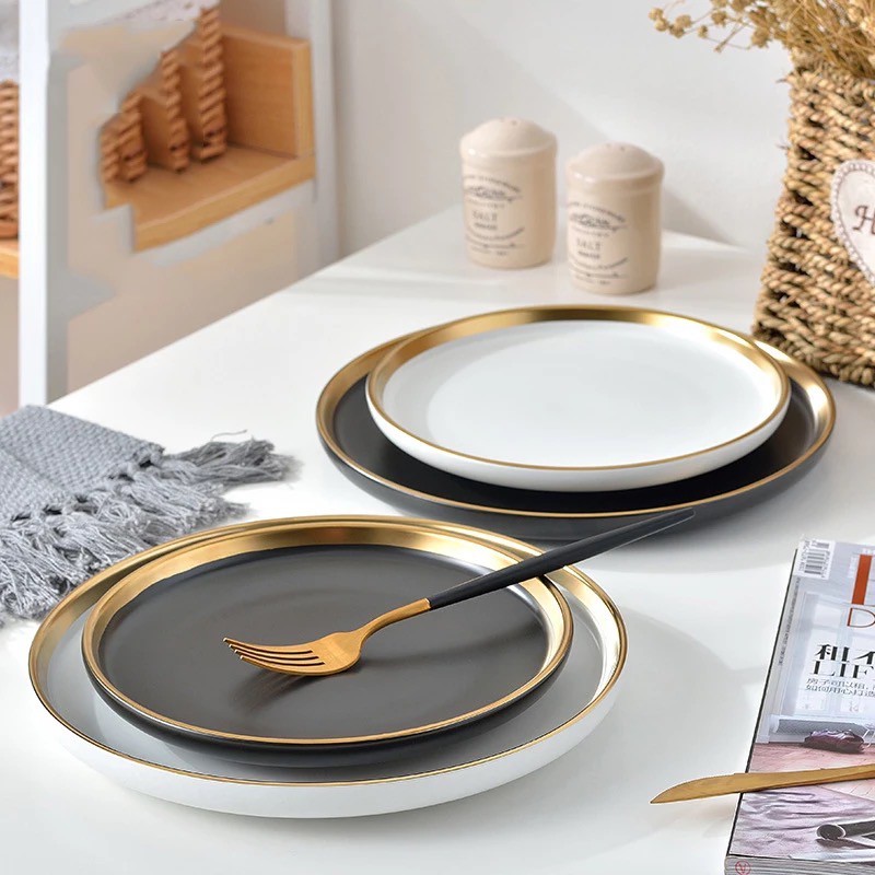 Dinner Sets Luxury Plates Dinner Sets  Restaurant Tableware Bowl Black -  Luxury - Aliexpress