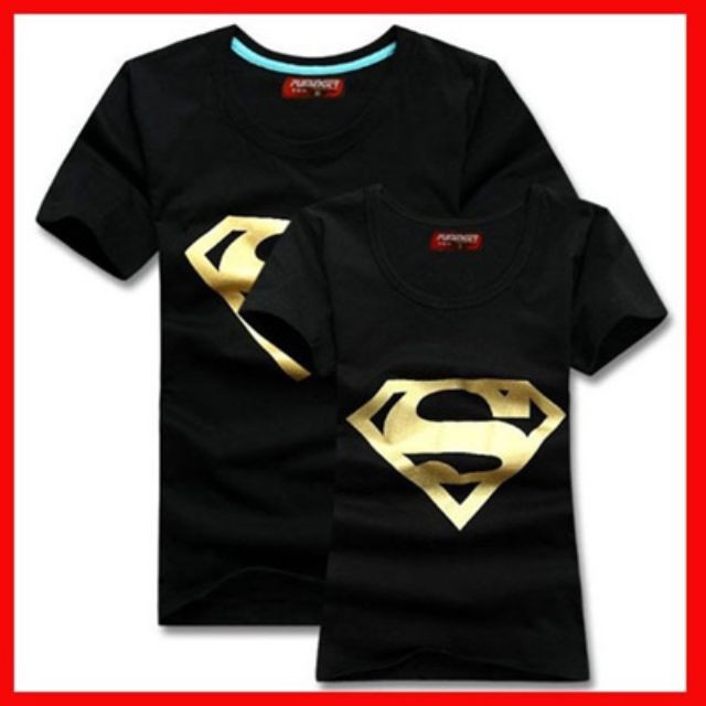 Superman logo clearance t shirt couple