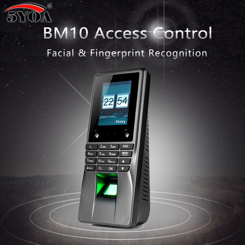 5YOA BM10 Biometric Facial Face Fingerprint Access Control WIFI Time ...