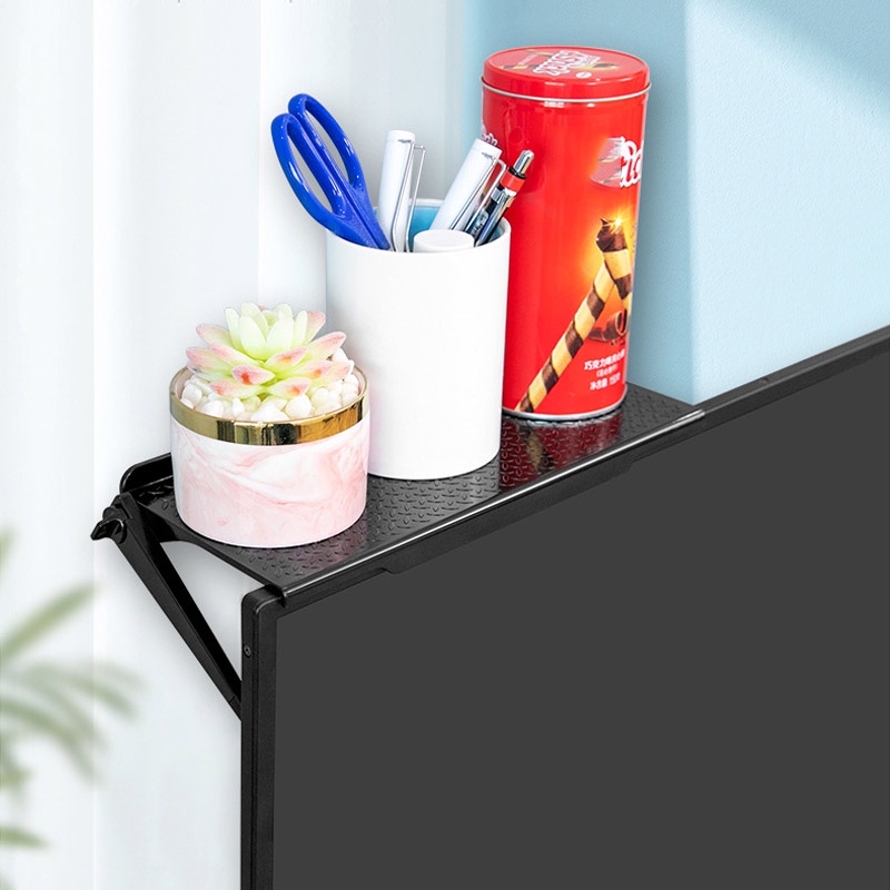 Adjustable TV Screen Top Storage Shelf Rack Holder Computer Monitor