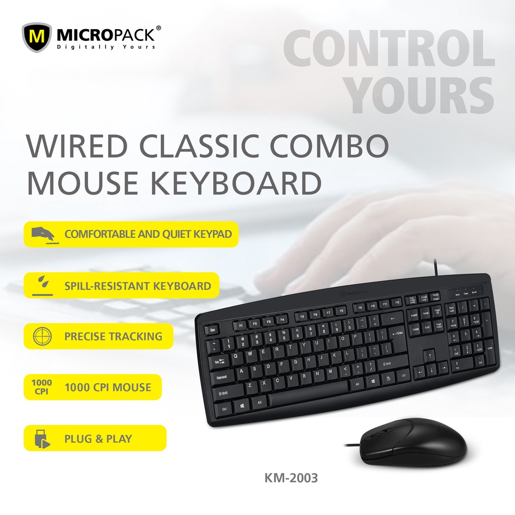 MICROPACK Classic Wired Combo COMBO LITE (KM-2003) | Shopee Philippines