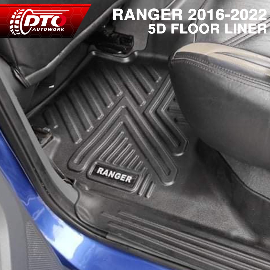 FORD RANGER RAPTOR 2012 2023 5D SIDE EXTENDED DEEP DISH MATTING FLOOR