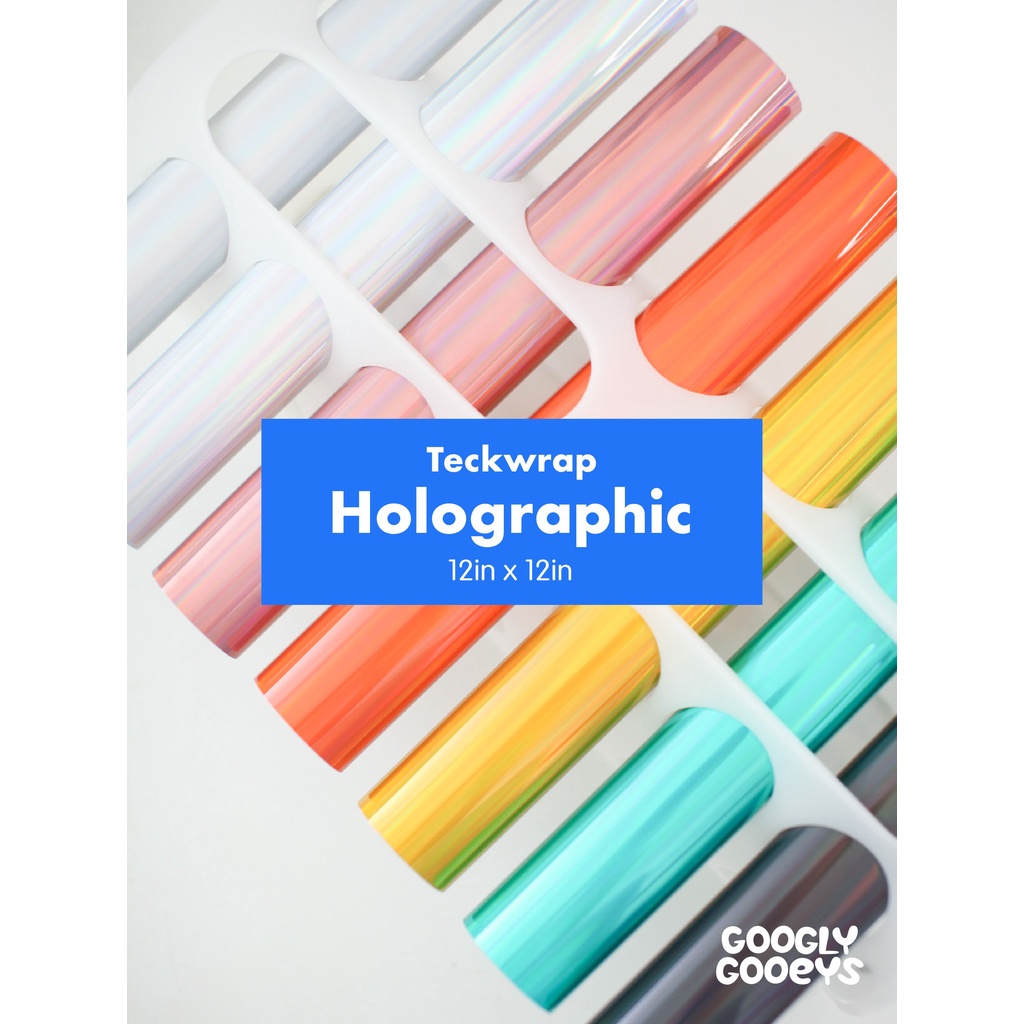 Teckwrap Holographic Adhesive Vinyl Stickers for Cricut Cameo DIY Craft ...