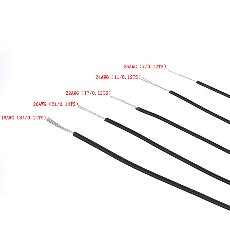 10 Meters Test Line Wire 26AWG 1.3mm PVC Wire Electronic Cable ...
