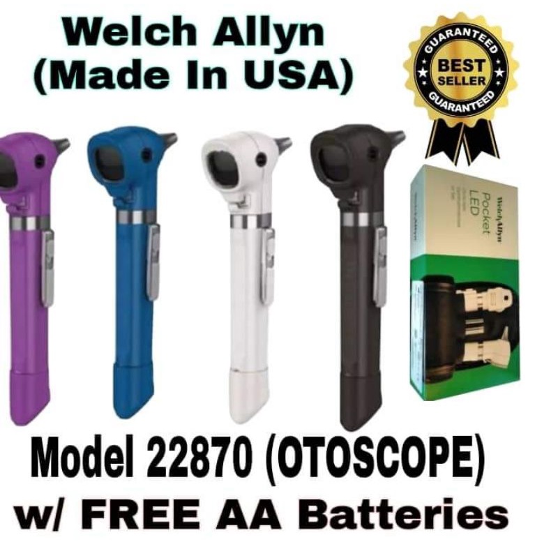 WelchAllyn Pocket LED OTOSCOPE ( with free AA Batteries) Shopee