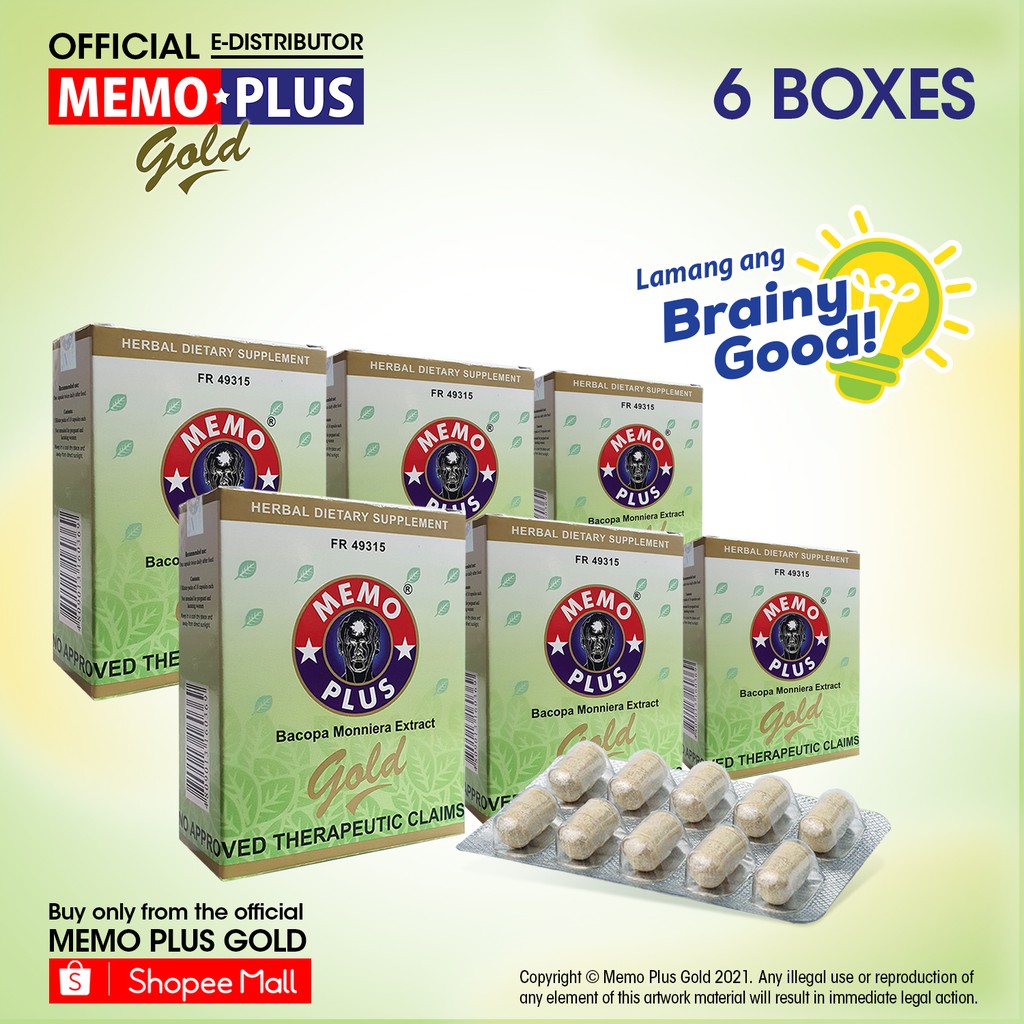 Memo Plus Gold 30s 6 Boxes