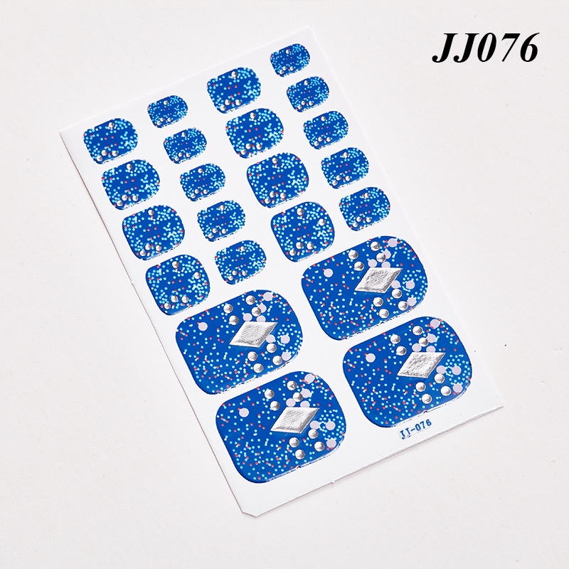 JJ061-080 DIY Toenail Sticker Fashion 3D Nail Sticker False Nails Art ...