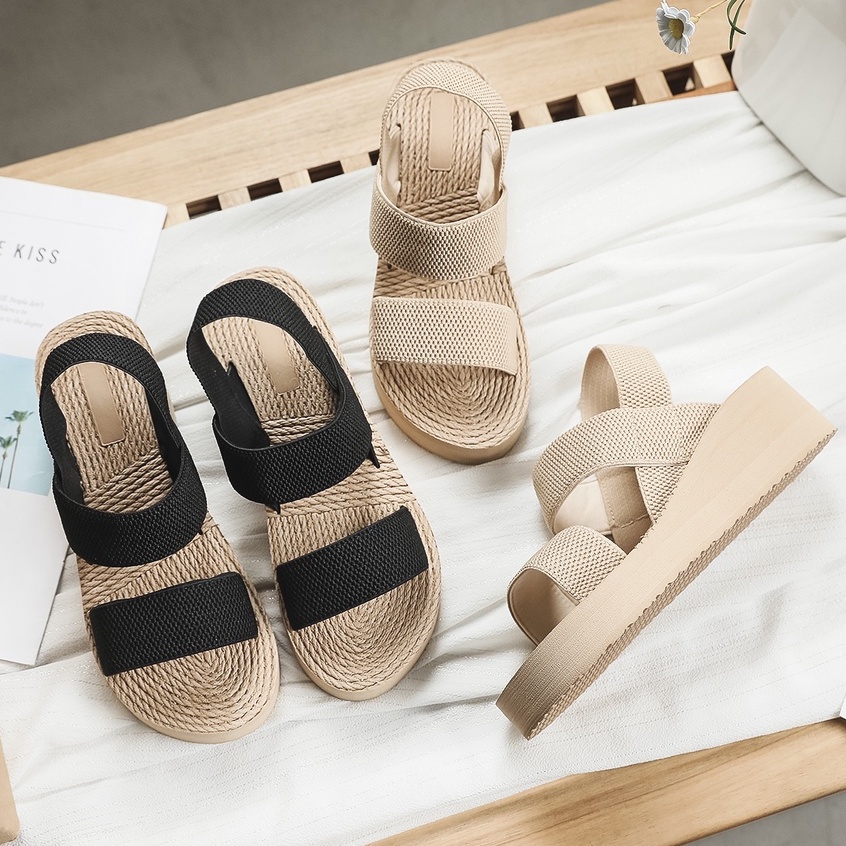 New Arrival women's wedge sandals heels Beach sandal | Shopee Philippines