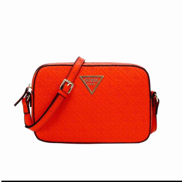 Guess red sling bag hot sale