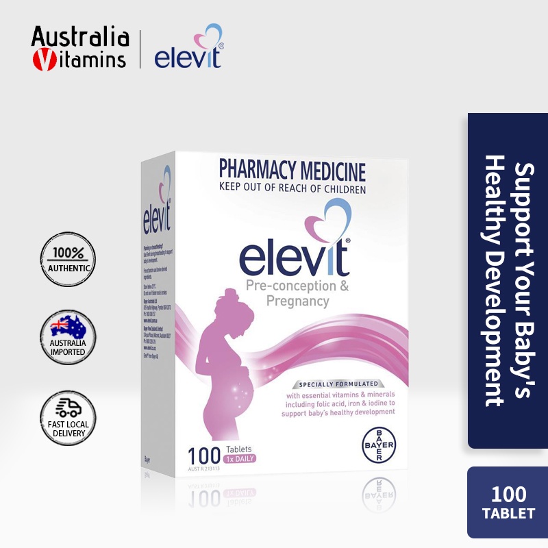 Elevit Women Pregnancy Multivitamin 100 Tablets | Shopee Philippines