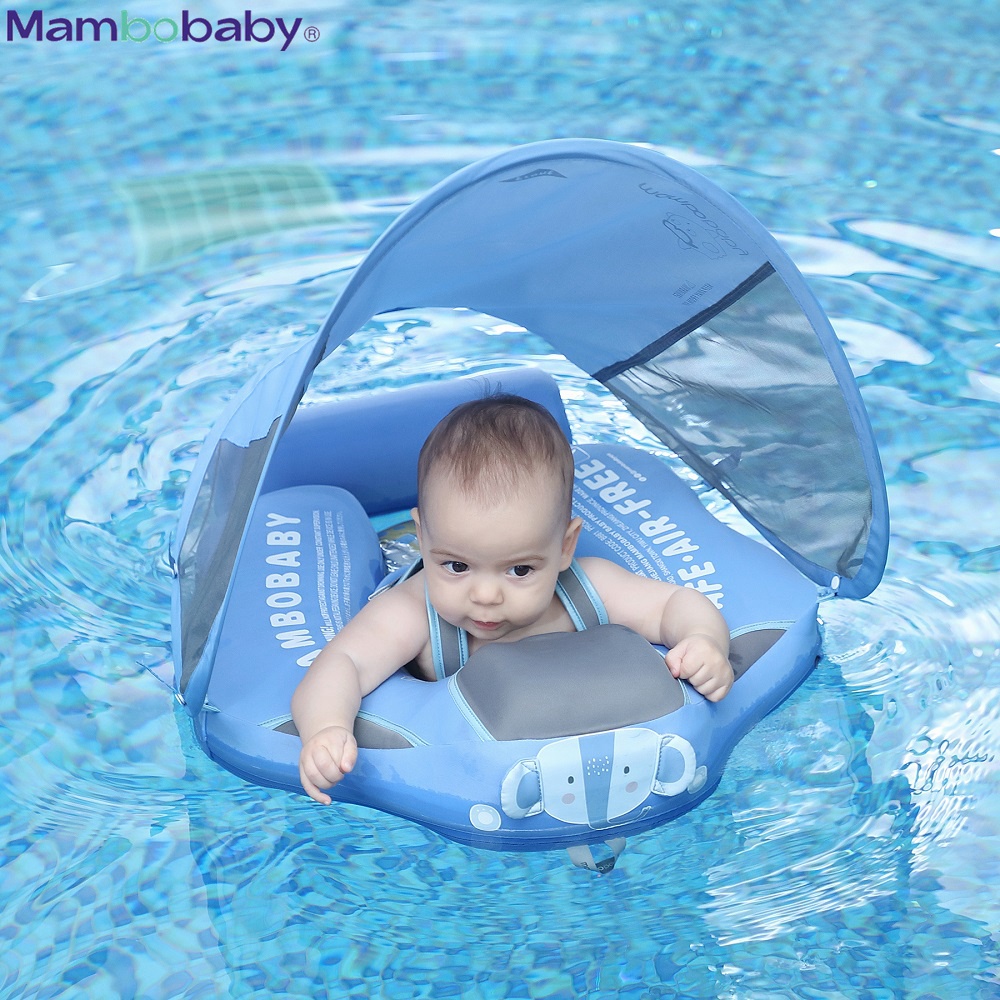 Mambobaby Baby Float Lying Swimming Rings Infant Waist Swim Ring Toddler  Swim Trainer Non-inflatable Buoy Pool Accessories Toys