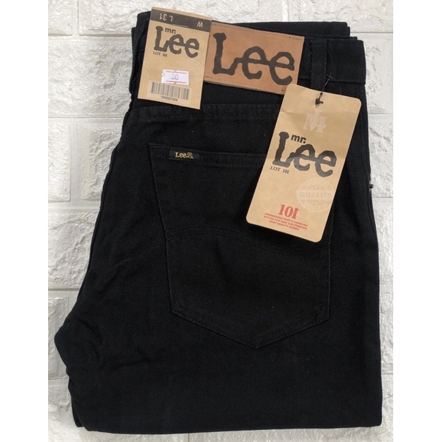 LEE RELAXED FIT STRAIGHT LEG JEANS Men`s Sizes Double Black 100% Cotton New