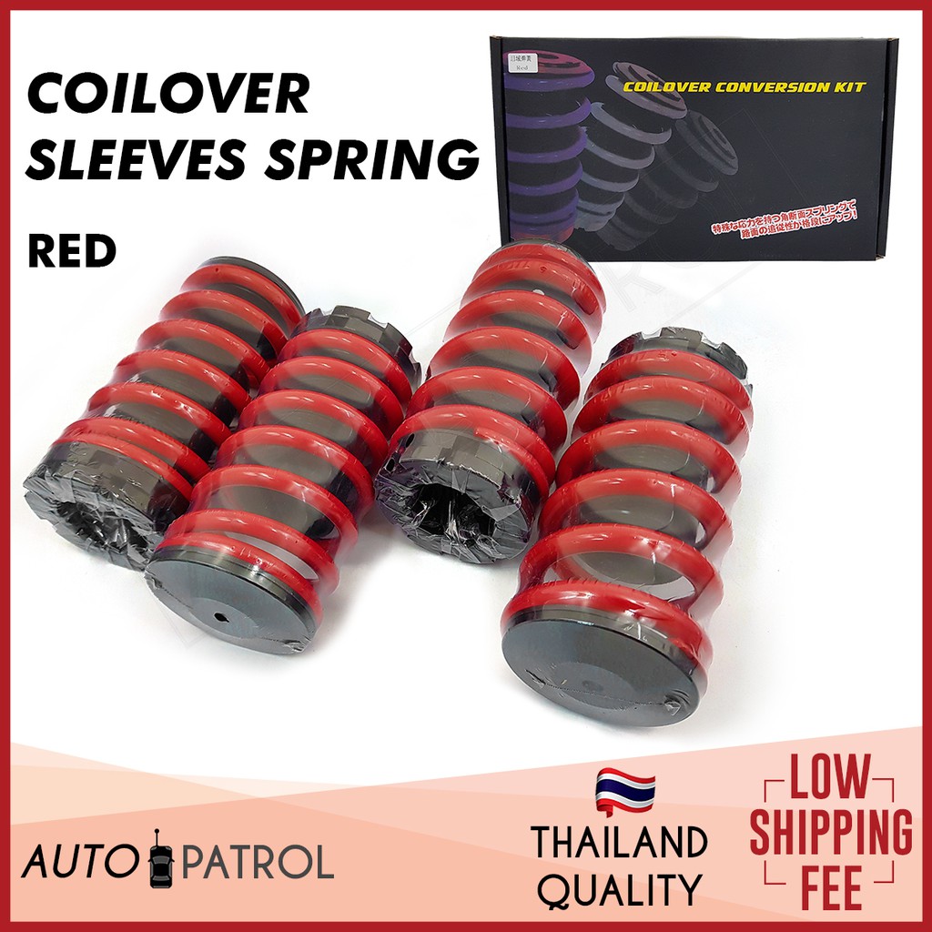 Adjustable Coilover Sleeves Spring Lowering Kit Coil Over 4 Pcs. Set