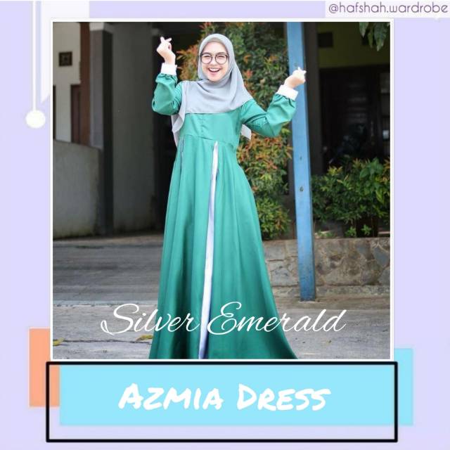 Azmia Dress YMP | Ym_project | Muslim Dress | Syari Robe | Shopee ...