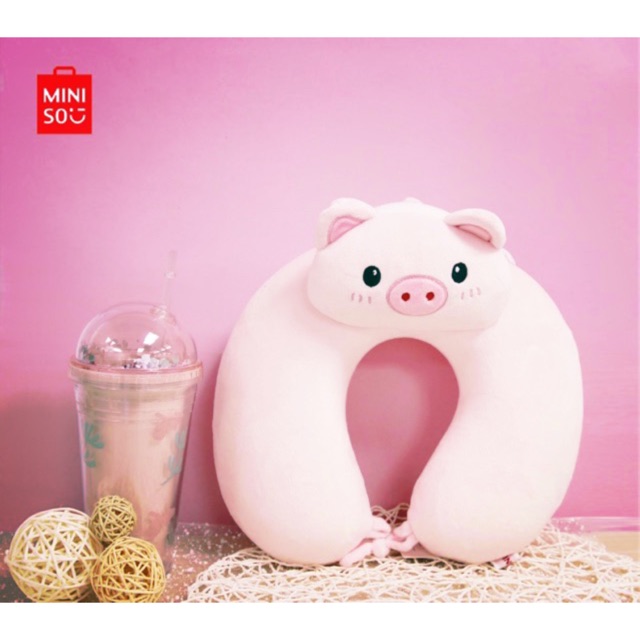 Pig shop travel pillow