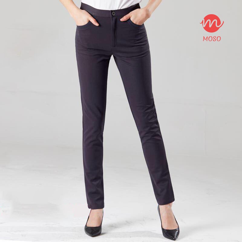 MOSO Classic Plain Design Women's Office Slacks DE382 | Shopee Philippines