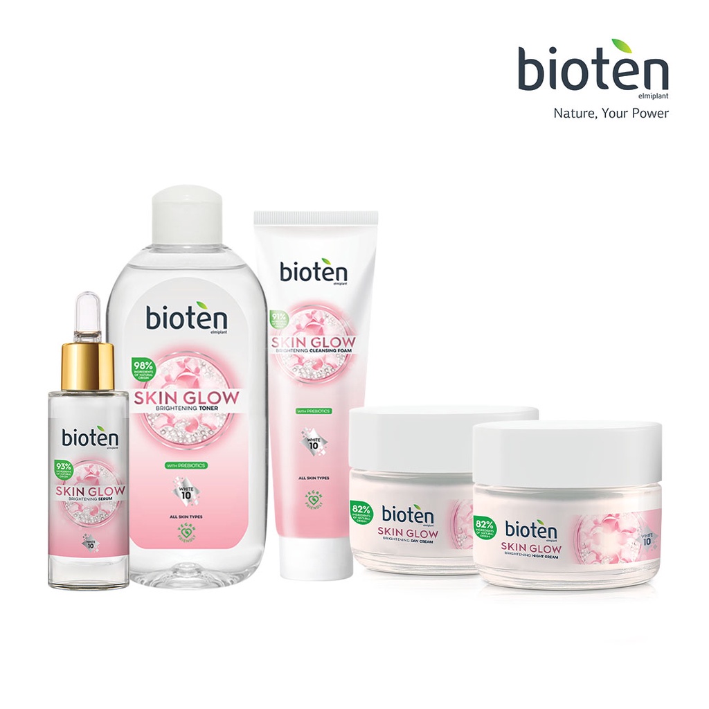 フェイスクリーム BIOTEN SKIN GLOW NIGHT/DAY CREAM SET Bioten Skin Glow Bundle: Day Cream, Night Cream, Face Serum