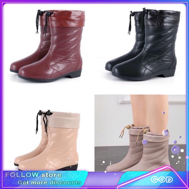 Fashionable Rain Boots with Warmerrain boots | Shopee Philippines