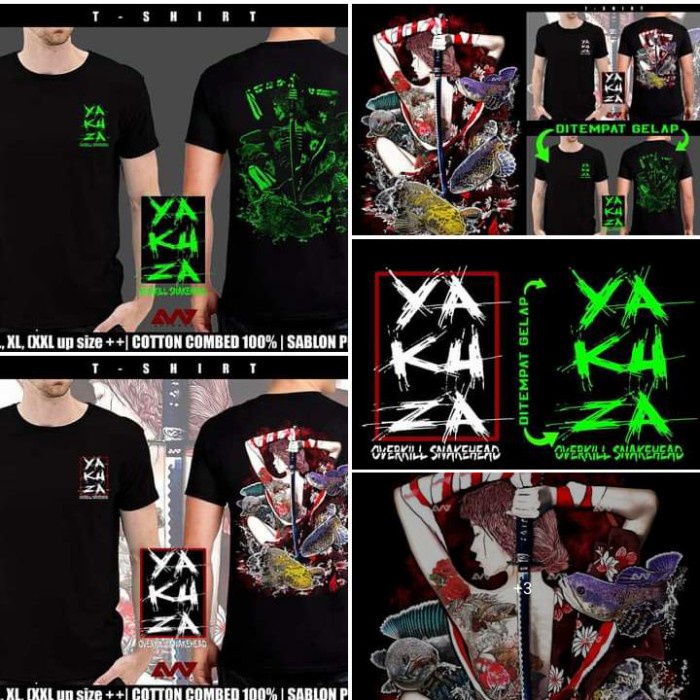 Maglietta Uomo Yakuza Monkeys Oversize | Girocollo A Coste, Stampa Vintage, 100% Cotone, Taglie Comode