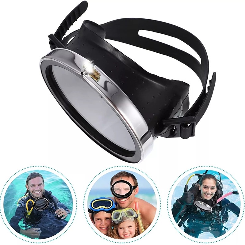 HD Waterproof Tempered Glass Stainless Diving Goggles Fisherman ...