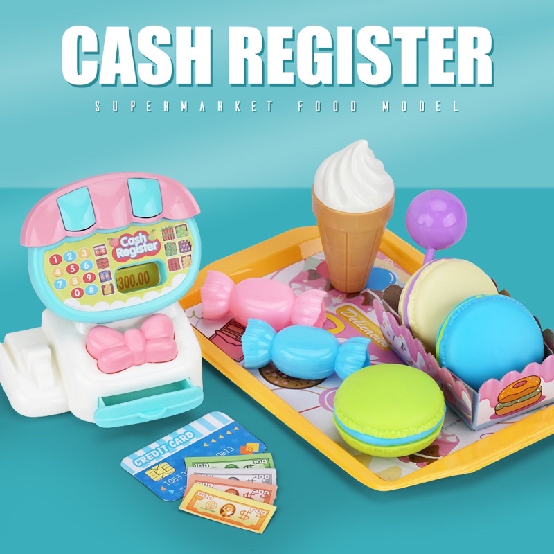 Simulation Food And Store Trading Ice Cream Game Toys Kids Kitchen Set