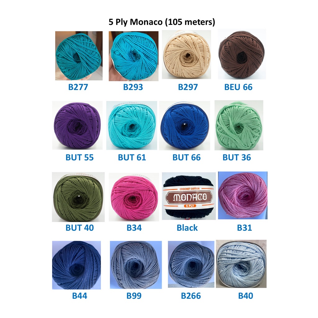 5 Ply Monaco Thread per 12 Balls | Shopee Philippines