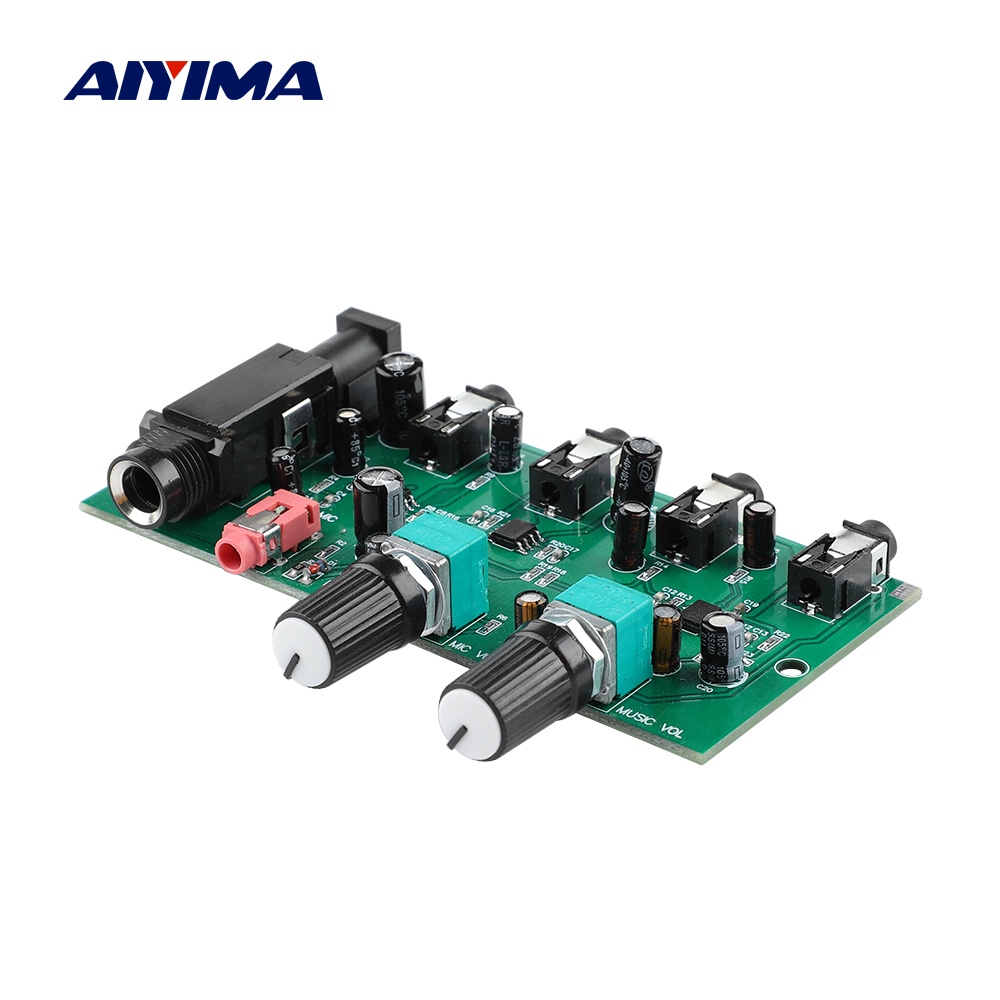 Aiyima 2way Music Preamplifier Micophone Amplifier Board Karaoke Mixing