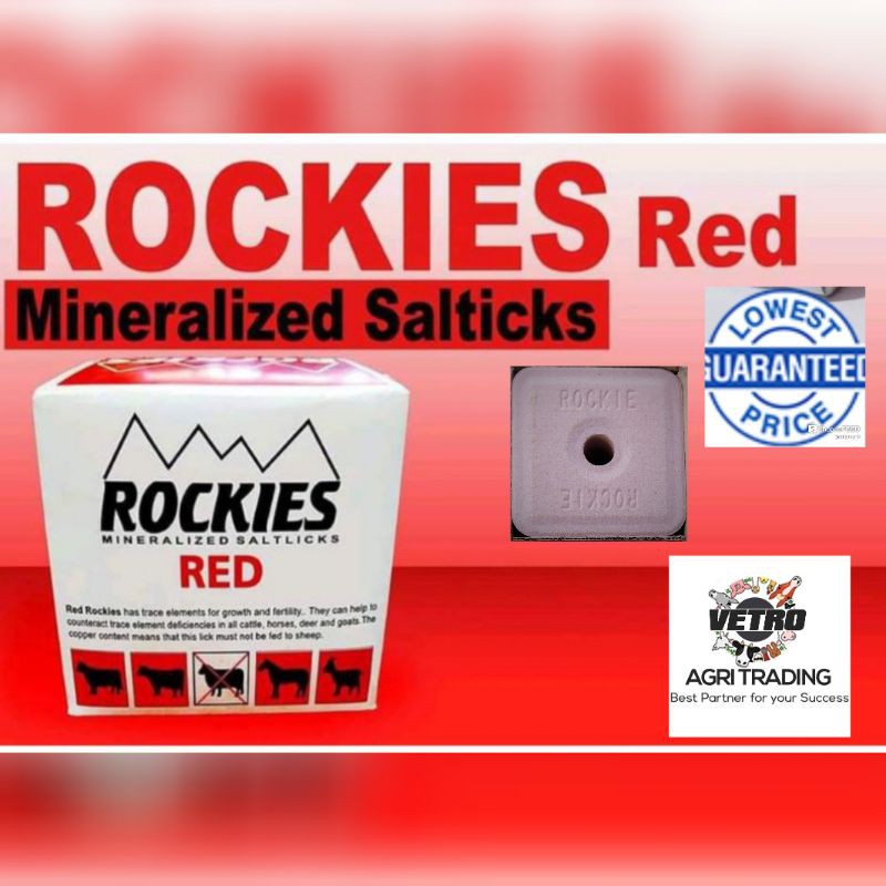 ORIGINAL RED ROCKIES 5kgs Salt Blocks( GOAT,HORSE,COW) Shopee Philippines